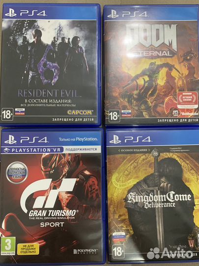 Игры для приставок ps4