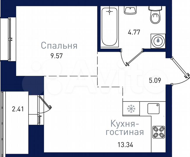 1-к. квартира, 35,2 м², 11/19 эт.