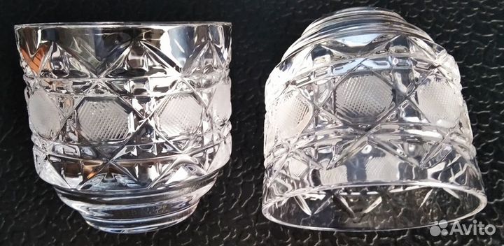 Стаканы хрустальные, соусник