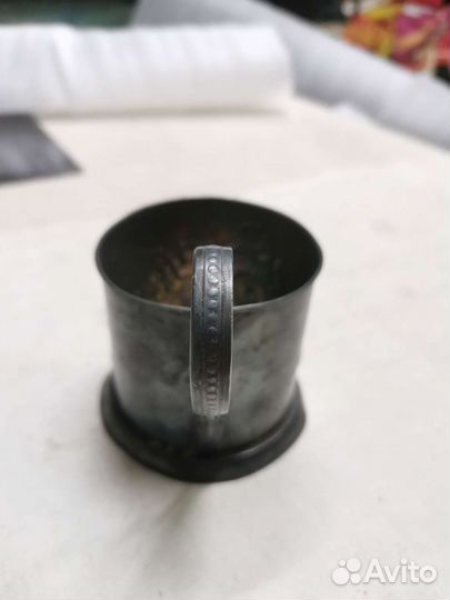 Подстаканник старинный мельхиор СССР (Ч)