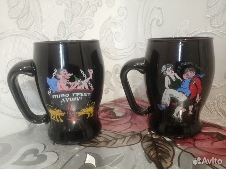 Пивные кружки, стаканы