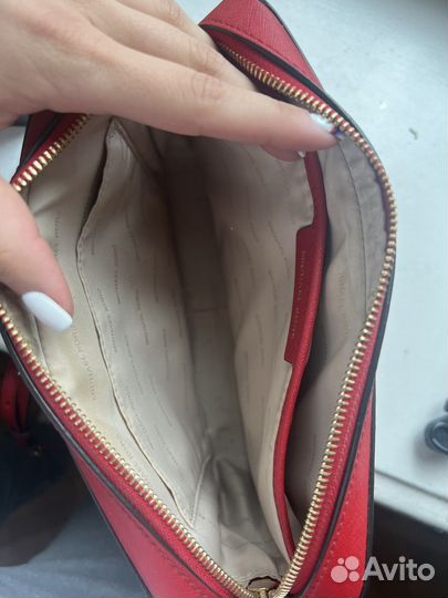 Сумка michael kors jet set красная оригинал