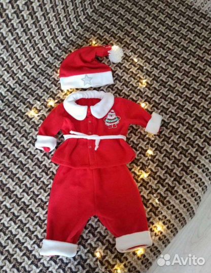 Новогодний костюм для полугодовалого ребёнка. Ручн
