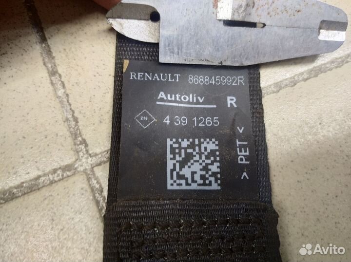 Ремень безопасности Duster 2012