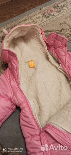 Зимний комбинезон для девочки 80 86