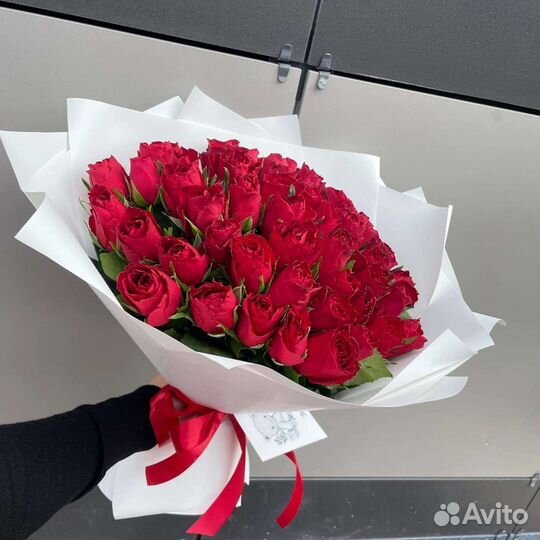 Цветы розы букет