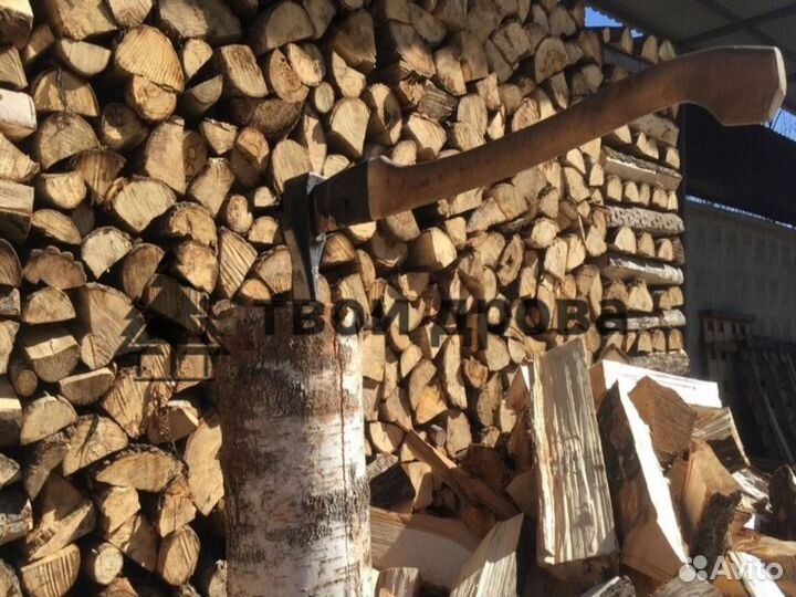 Дрова колотые береза
