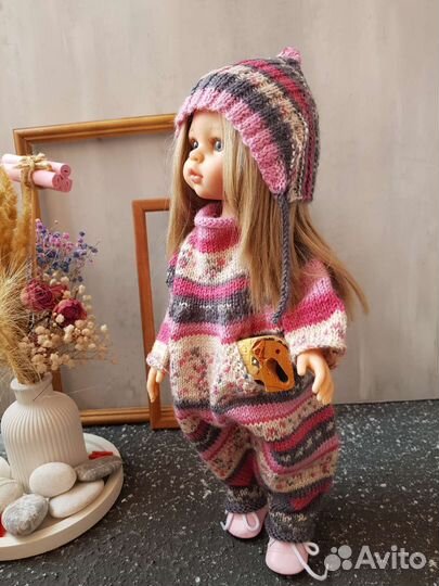 Вязаная одежда для кукол Паола Рейна 32-34 см