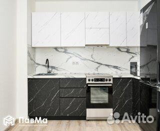 Кухонные гарнитуры в эмали с подсветкой 200