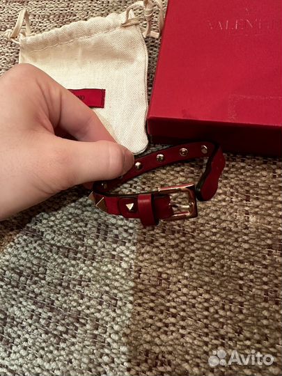 Браслет Valentino Garavani кожаный