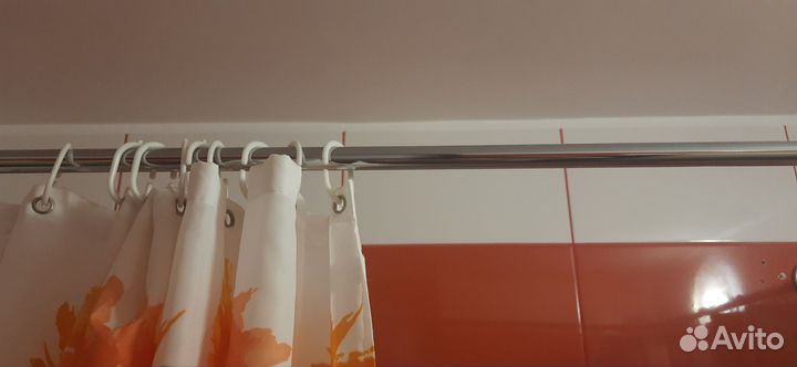 Карниз угловой для ванной штор, нержаеющая сталь