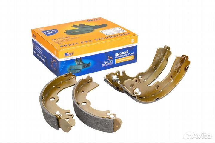Колодки тормозные барабанные kraft KT 091569