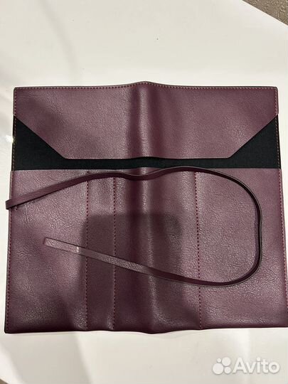 Клатч чехол для кистей кожаный