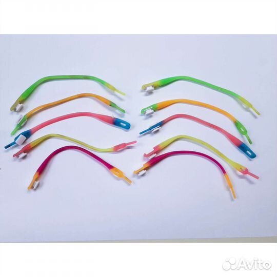 Силиконовые шнурки, цветные шнурки для обуви