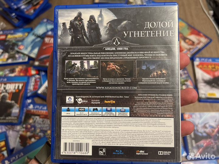 Диск Assassins creed Синдикат PS4