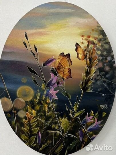 Картина маслом на холсте цветы