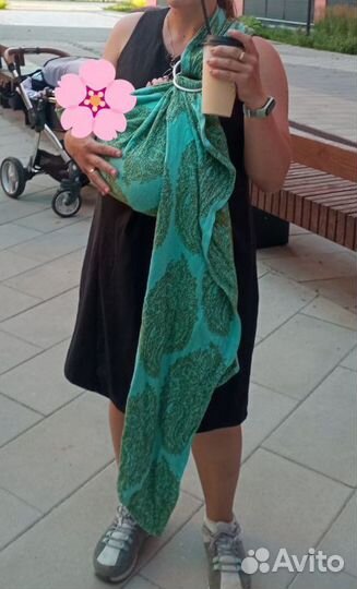 Слинг с кольцами для новорожденных Diva Milano