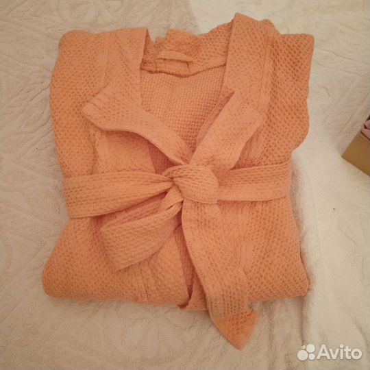 Банный халат. Лëн. Унисекс. Размер 48