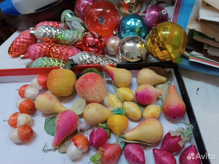 СССР ёлочные игрушки гирлянда