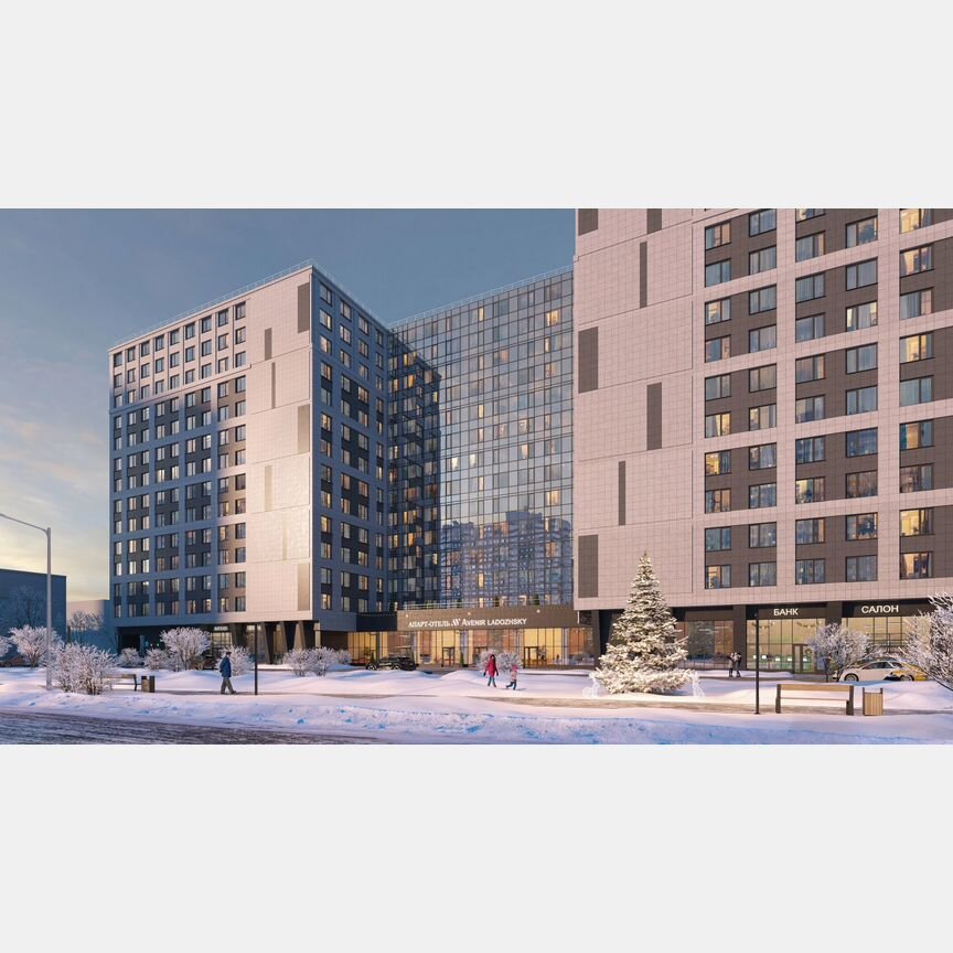 Апартаменты-студия, 51,3 м², 11/14 эт.