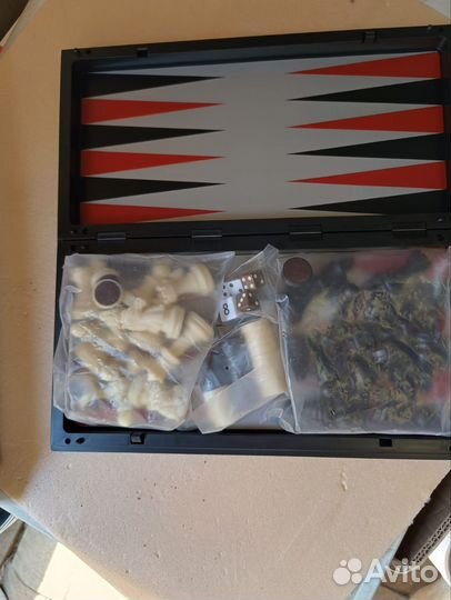 Шахматы шашки нарды 3 в 1