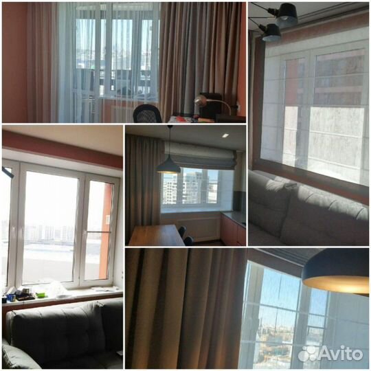 Шторы тюль римские