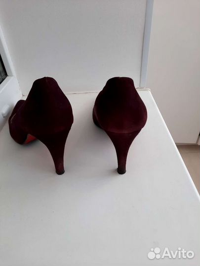 Туфли замшевые фиолетовые 41 р