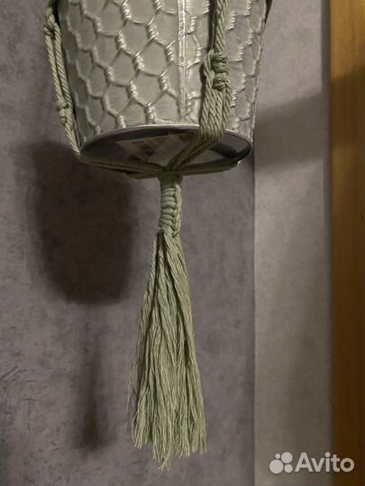 Кашпо макраме подвесное