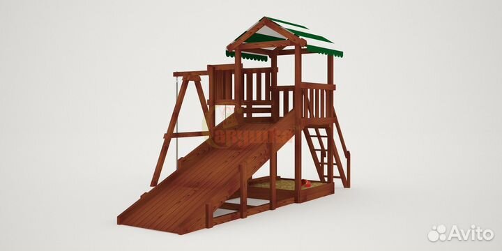 Детская площадка Савушка Мастер 1 (Махагон) 4сезон