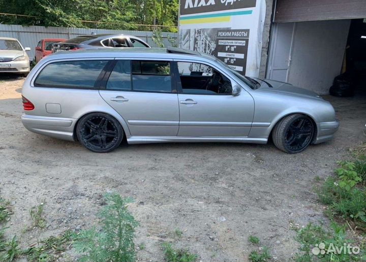 Заниженные передние пружины H&R на Mercedes W210