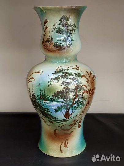 Ваза напольная интерьерная ручная роспись 38 см