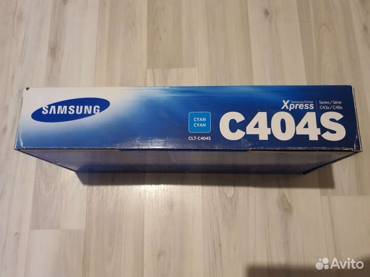 Новый картридж Samsung C404S голубой