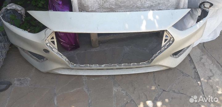 Бампер hyundai solaris2