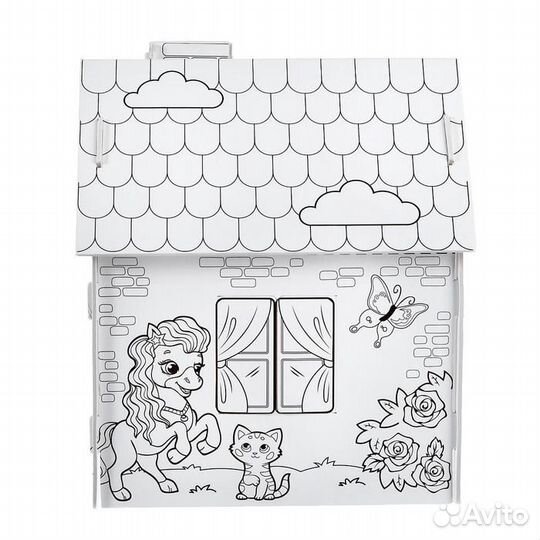 Домик-раскраска