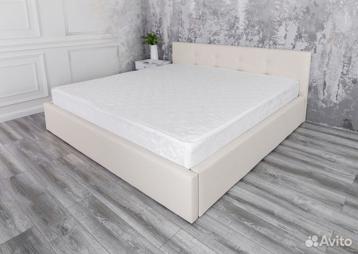 Кровать двуспальная с матрасом 180х200 Роза белая