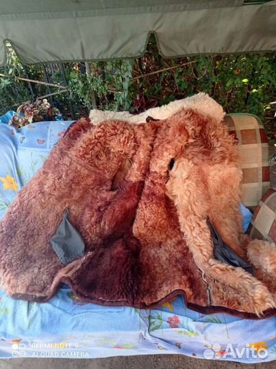 Дубленка с натуральным мехом и кожей