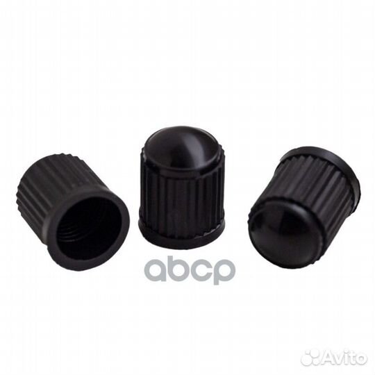 Колпачки на шинный вентиль, черные, пластик (60