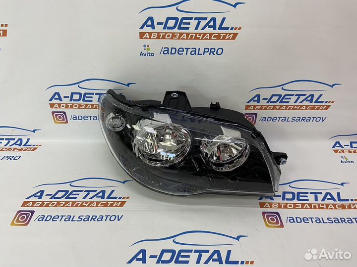 Фара правая Fiat Albea (Черная электрокорректор)