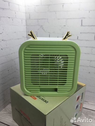 Портативный настольный вентилятор охлаждающий Мини