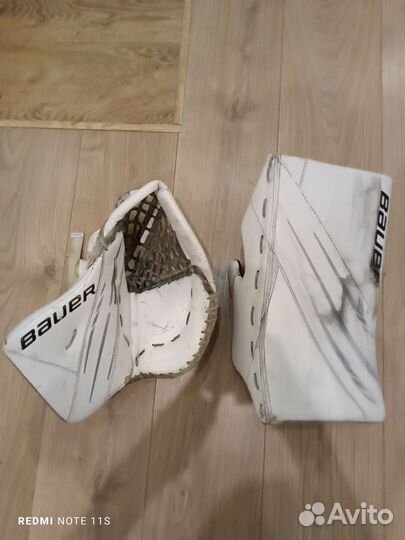 Вратарские блин и ловушка bauer 3x