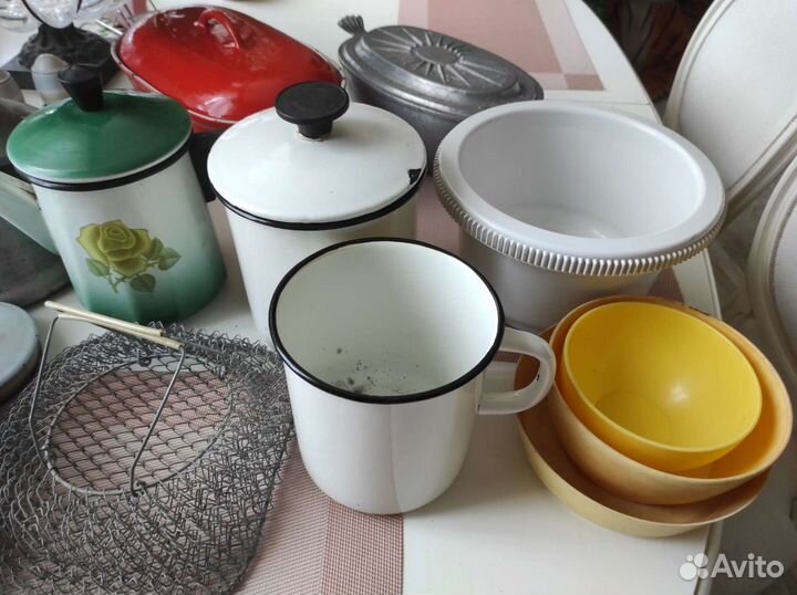 Посуда эмаль алюминий чугун СССР