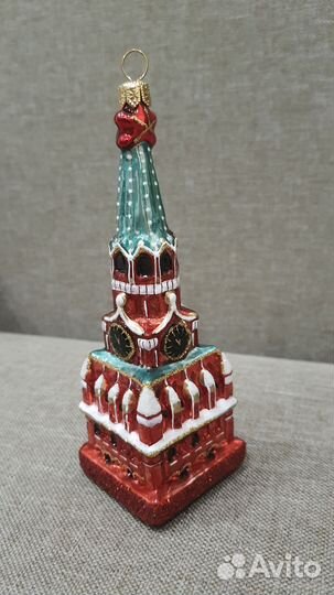 Елочная игрушка спасская башня кремля