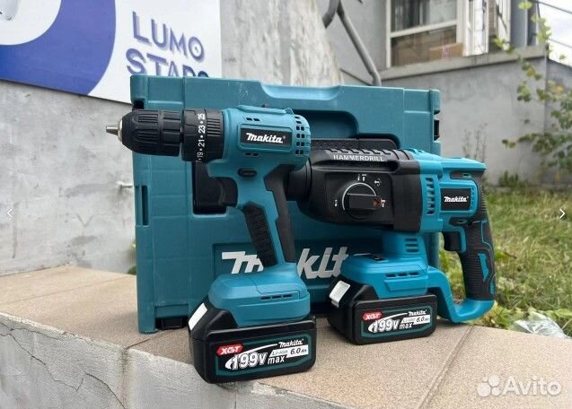 Makita 2 в 1 Перфоратор + Шуруповерт бесщеточный