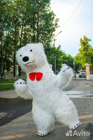 Ростовая кукла белый мишка