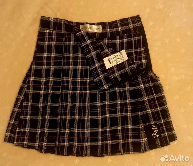 Теннисная юбка для девочки в клетку