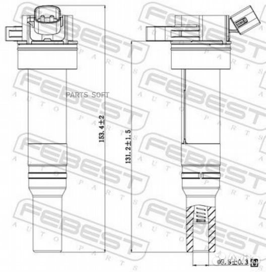 Febest 12640-006 Катушка зажигания