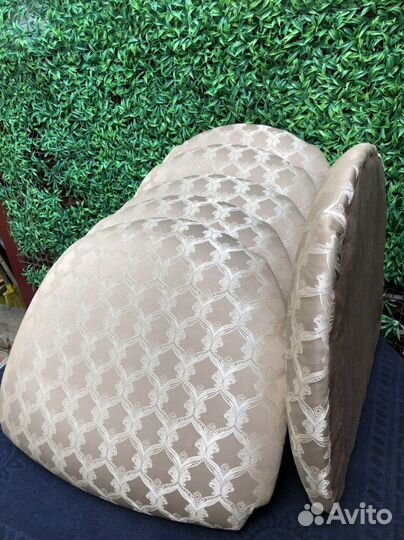 Новые сиденья тканевые для стульев, 6 шт