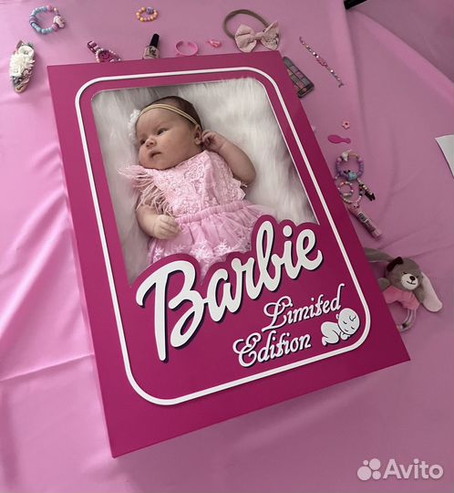 Коробка барби фотозона