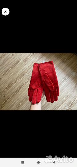 Перчатки натуральная замша