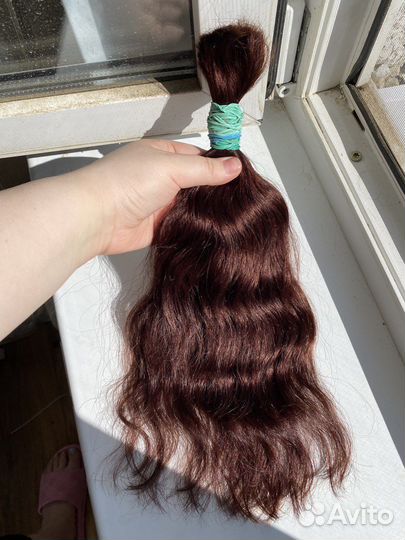 Волосы для наращивания донорские волна 42 см